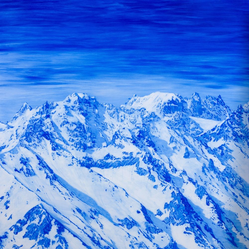 Mont-Blanc - vue du massif nord sud