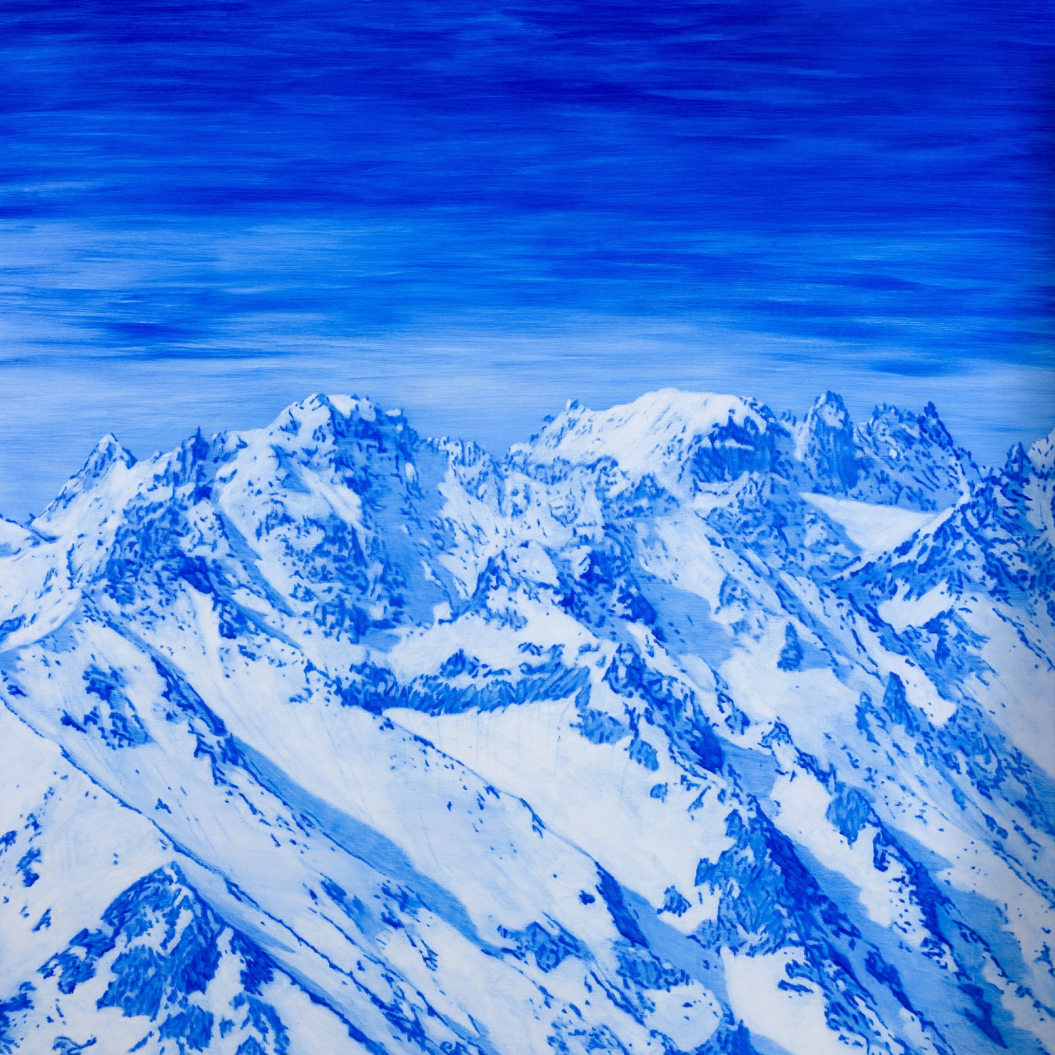 Mont-Blanc – vue du massif nord sud